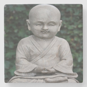 Meditieren des Buddah Statuen-Fotos Steinuntersetzer