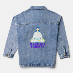 Meditieren für immer jeansjacke