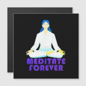 Meditieren für immer magneteinladung (Vorne/Hinten)