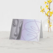 "Meditieren" leere Grußkarte Karte (Gelbe Blume)