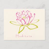 Meditieren. Lotus Blume