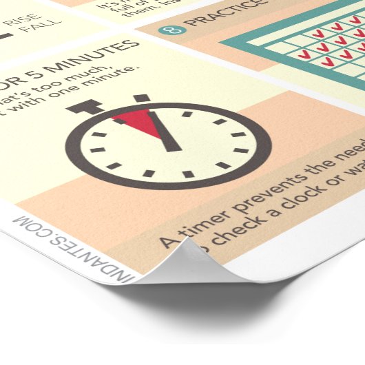 Meditieren Poster (Ecke)