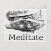meditieren postkarte (Vorderseite)