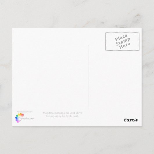meditieren postkarte (Rückseite)
