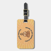 Meditieren Sie... Gepäckanhänger (Vorderseite vertikal)