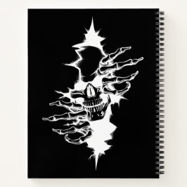 Meditieren von Skelett Notizblock