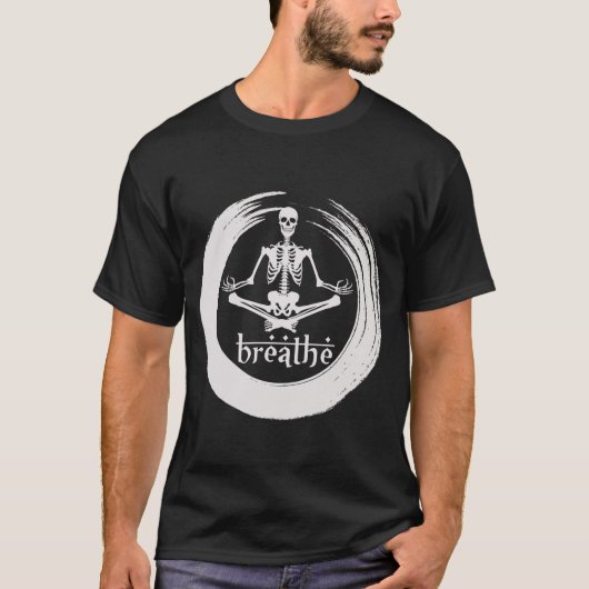 Meditieren von Skelett T-Shirt (Vorderseite)