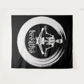 Meditieren von Skelett Wandteppich (Vorderseite (Horizontal))