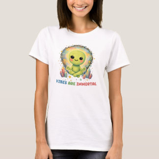 Meditierende Alien-Schwingungen sind unsterbliche T-Shirt