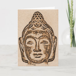 Meditierende Buddha-Gruß-Karte Karte