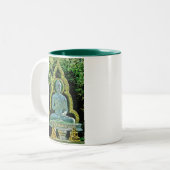 Meditierende Buddha-Tasse Zweifarbige Tasse (Vorderseite Links)