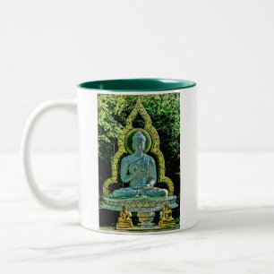 Meditierende Buddha-Tasse Zweifarbige Tasse