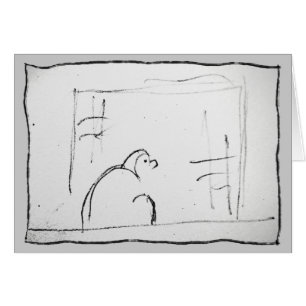 Meditierende Daruma ursprüngliche Zenmalerei