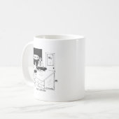 Meditierende Physiker Kaffeetasse (Vorderseite Links)