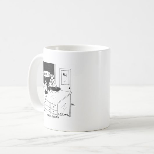 Meditierende Physiker Kaffeetasse (Vorderseite Links)