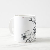 Meditierende Samurai-Tasse Kaffeetasse (Vorderseite Links)