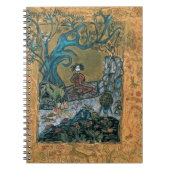 Meditierende Vorlagenzeitschrift Notizblock (Vorderseite)