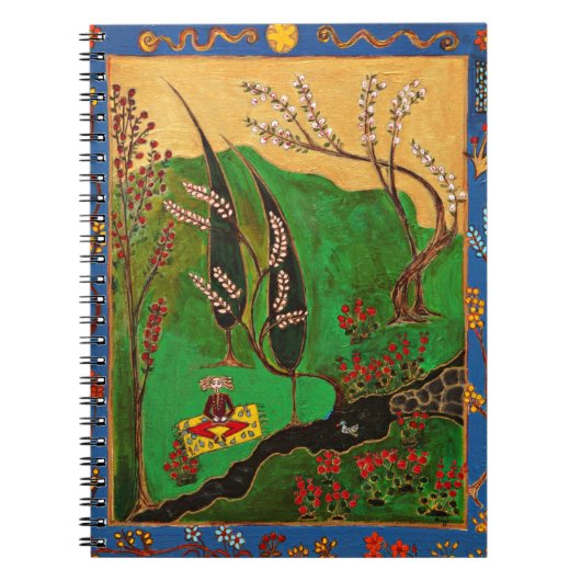 Meditierende Vorlagenzeitschrift Notizblock (Vorderseite)