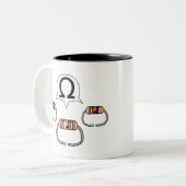 Meditierende Widerstände Zweifarbige Tasse (Vorderseite Links)