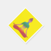 Meditierende Yoga-Kunst Serviette (Ecke)