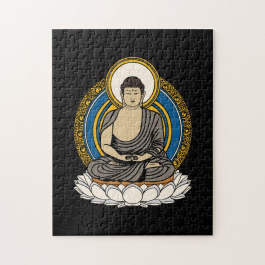 Meditierender Buddha Dhyana Mudra Puzzle (Vertikal)