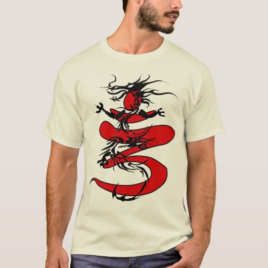 meditierender Drache T-Shirt (Vorderseite)