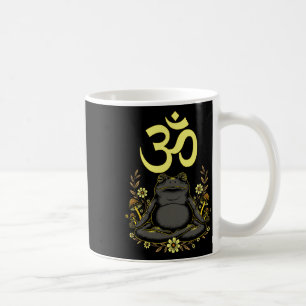 Meditierender Frosch Aum Zen Achtsamkeit Spirituel Kaffeetasse