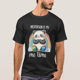 Meditierender Panda-Bär Yoga Meditierender Panda M T-Shirt