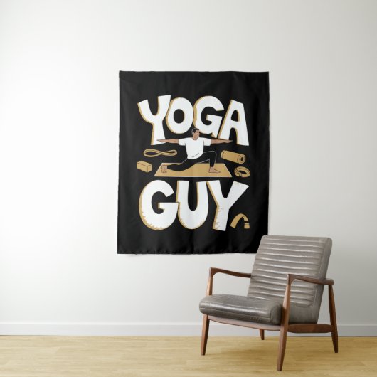 Meditierender Stockmann-Meditation Wandteppich (Beispiel)