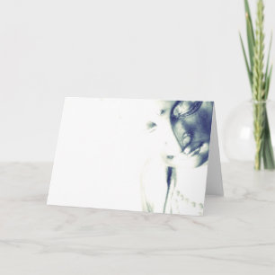 Meditierendes Buddha-Ruhe Licht Feiertagskarte