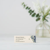 Meditierendes Buddha-Ruhe Licht Mini Visitenkarte (Stehend Vorderseite)