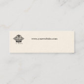 Meditierendes Buddha-Ruhe Licht Mini Visitenkarte (Rückseite)