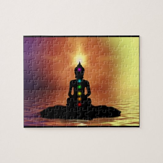 Meditierendes Chakra Puzzlespiel Puzzle (Horizontal)