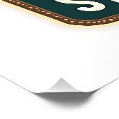 Meditierendes Faultier Vintage Entspannter Geist T Poster (Ecke)