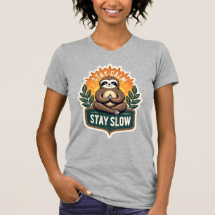 Meditierendes Faultier Vintage Entspannter Geist T T-Shirt