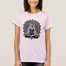 Meditierendes Mädchen Yoga-Position Spirituelles W
