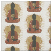 Meditierendes OM Symbol Buddhas Stoff (Muster)