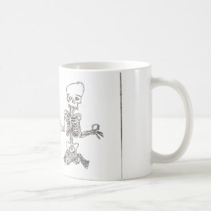 meditierendes Skelett Kaffeetasse