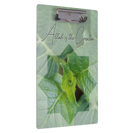 Meditierter Blockhalter über die Schöpfung Gottes Klemmbrett (Rechts)