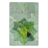 Meditierter Blockhalter über die Schöpfung Gottes Mini Klemmbrett (Rückseite)