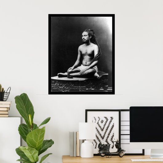 Meditierungspriester in Indien 1898 Poster (Heimbüro)