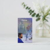 MEDITUNG EINES NIGHT-Monogramms Visitenkarte (Stehend Vorderseite)