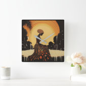 MEDITUNG Nr. 3 Quadratische Wanduhr (Zuhause)