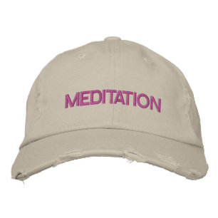 MEDITUNGSGRENZE BESTICKTE KAPPE