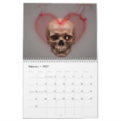 Medium 2026 Skull Art Calendar Kalender (Feb 2027)