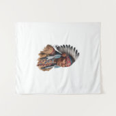 Medium (50" x 60") Tapestry - Indianer Wandteppich (Vorderseite (Horizontal))