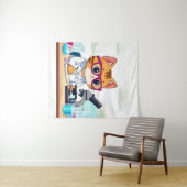 Medium (50" x 60") Tapestry Wandteppich (Beispiel (Horizontal))