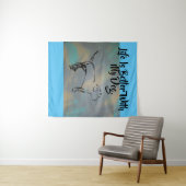Medium (50" x 60") Tapestry Wandteppich (Beispiel (Horizontal))