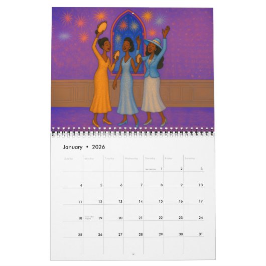 Medium African American Praise Calendar Kalender (Jan 2026)