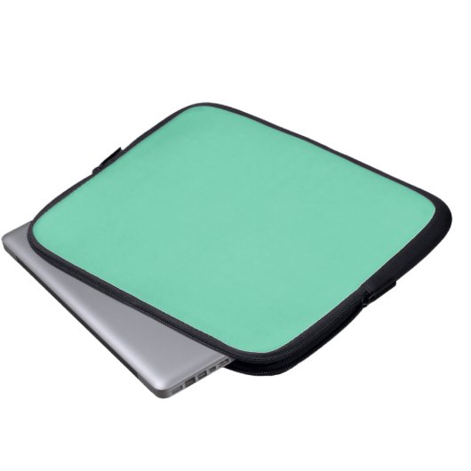 Medium Aquamarine Laptopschutzhülle (Vorne Knopf)